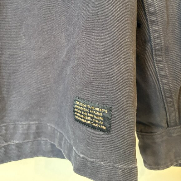 H&M Navy Blue Zip-Up Utility Jacket Men's Size XL - Picture 4 of 5